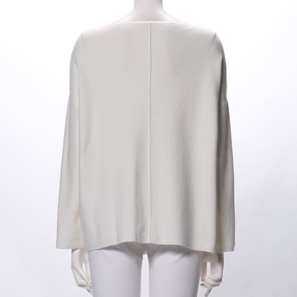 ボートネックドロップショルダーニット