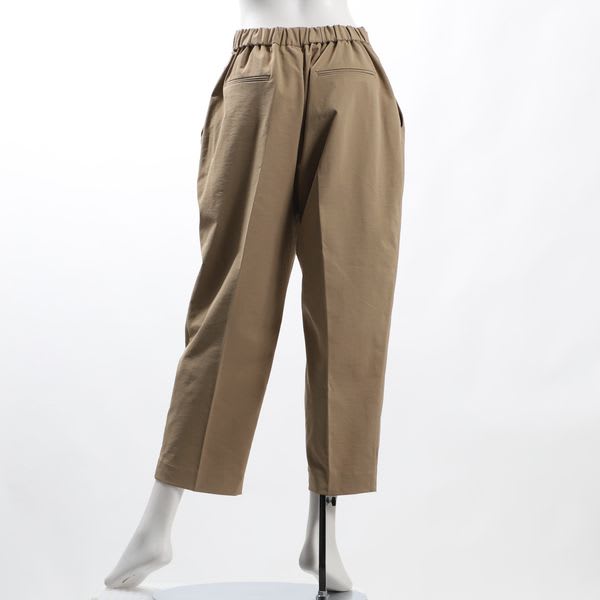 ポケット付きバックゴムテーパードパンツ
