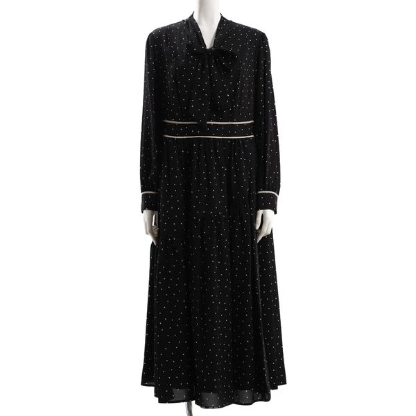 ドット柄アシンメトリー2WAYワンピース