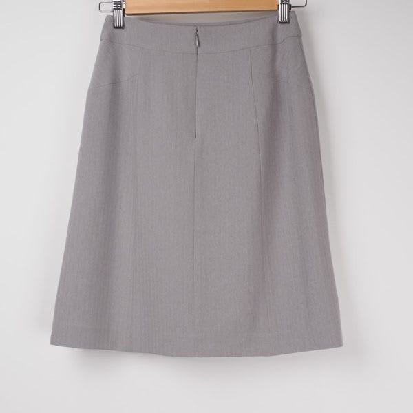 クールMAXヘリンボンストライプ台形スカート