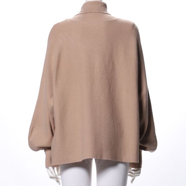 バナナスリーブタートルネックニット