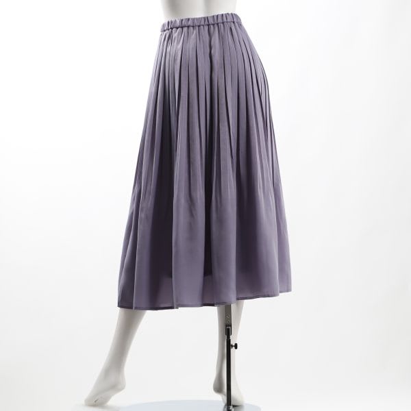 ふんわりシルエット裾消しプリーツスカート