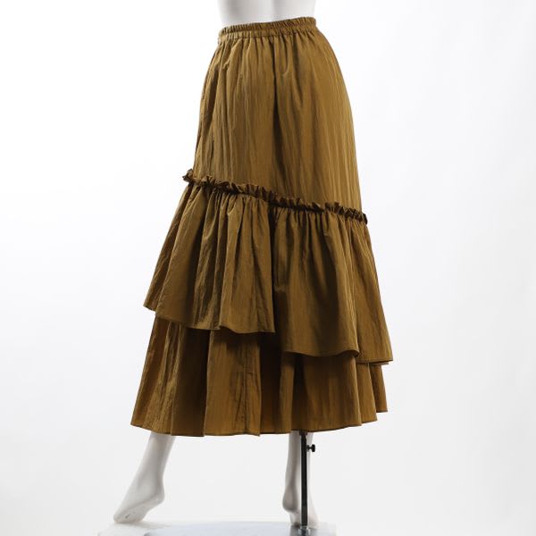 アシンメトリーティアードスカート