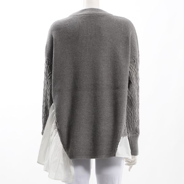 ドッキングアシンメトリーニット