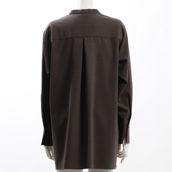 ピンタックディテールプルオーバーブラウス