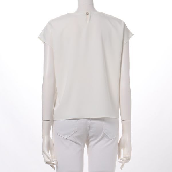 フレンチスリーブボウタイブラウス