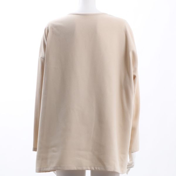 バックテールデザインVネックブラウス