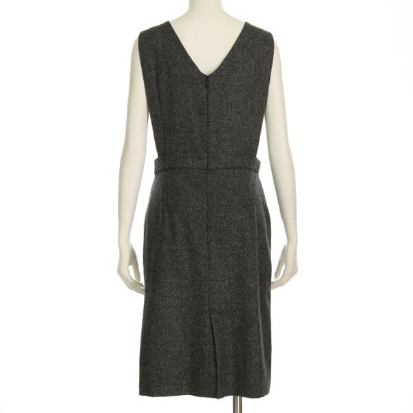 ボタンデザインラップ風ジャンパースカート