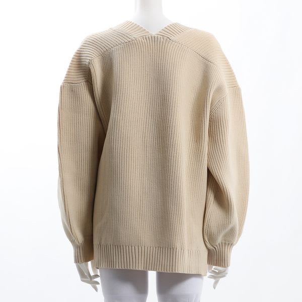 大きめボタン前開きカーディガン