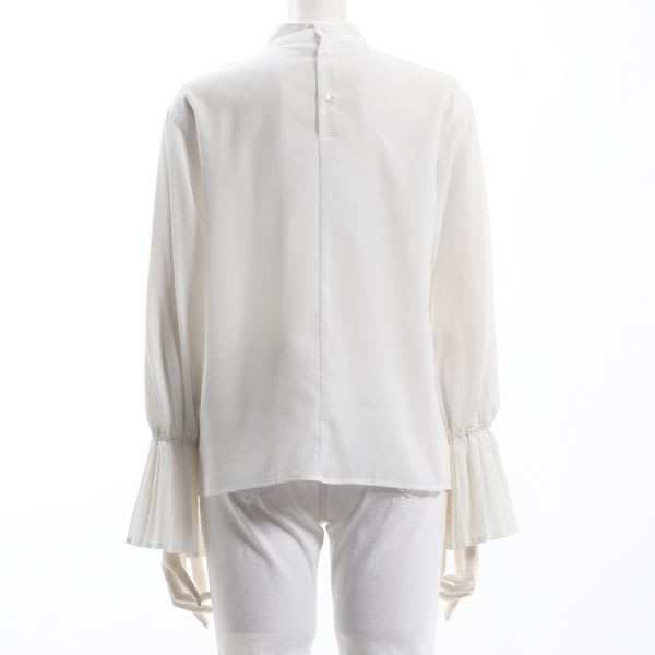 プリーツデザインブラウス