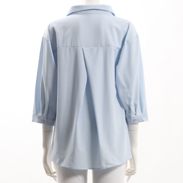 裾タックスキッパーブラウス