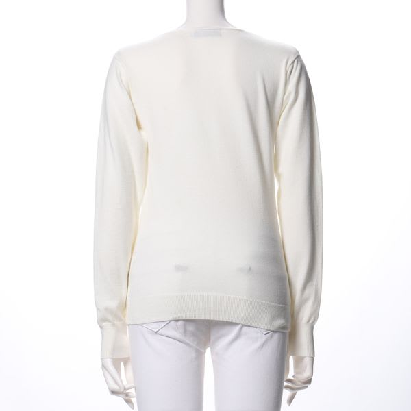 ベーシックデザインVネックニット