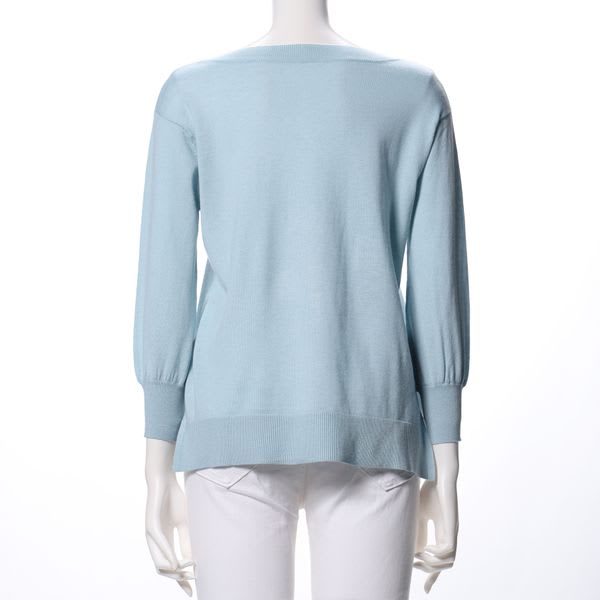 ユルVネックハイゲージニット