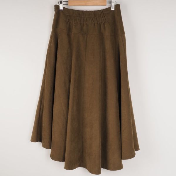 ピーチスキンフィッシュテールフレアスカート