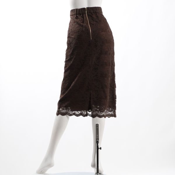 フラワーモールレースタイトスカート