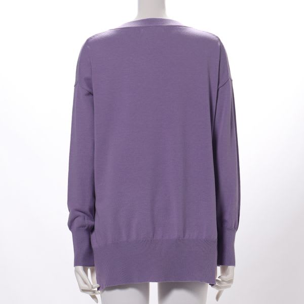 ドロップショルダーVネックニット