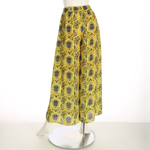 オリジナルプリント花柄フレアパンツ