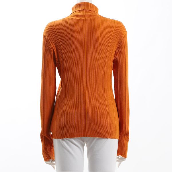 ランダムリブタートルネックニット