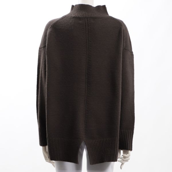 アルパカタッチバックスリットハイネックニット