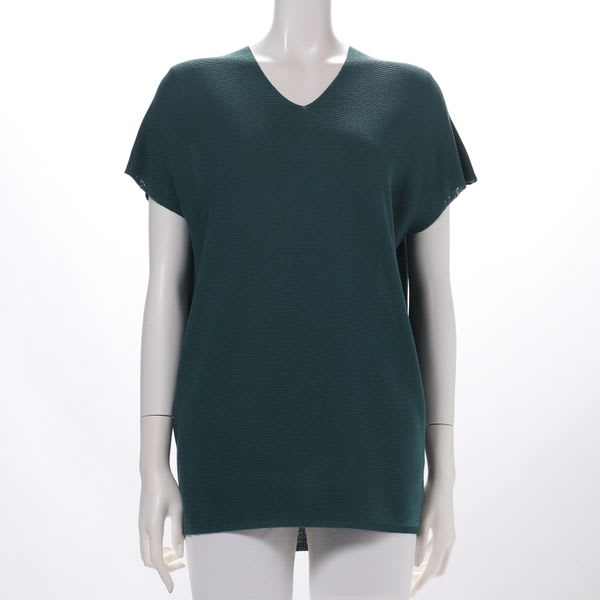 ハイゲージVネックニット