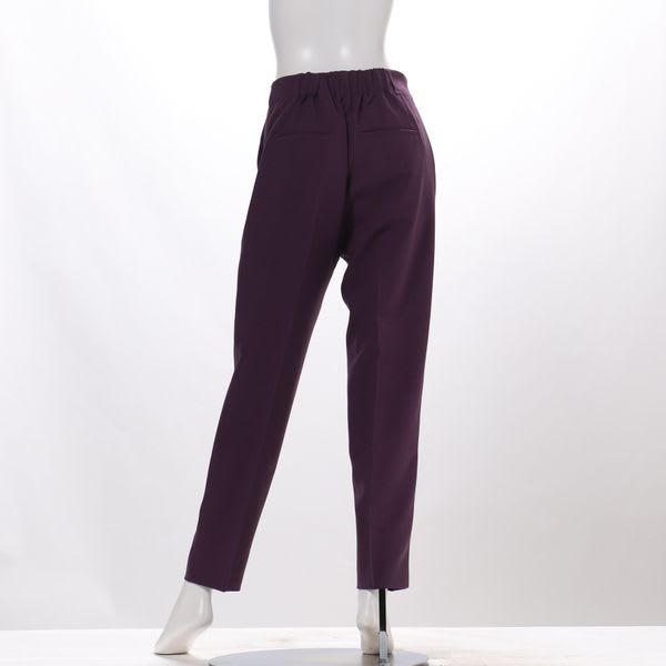 マーブル釦ポケット付きテーパードパンツ