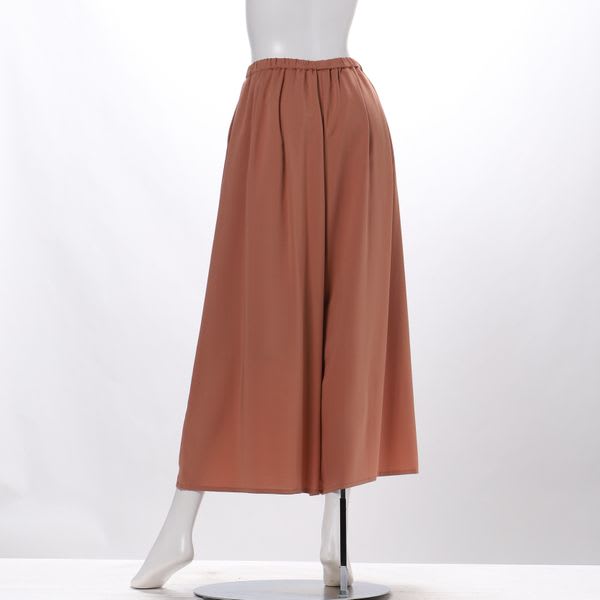 ウエストゴムデザインフレアパンツ