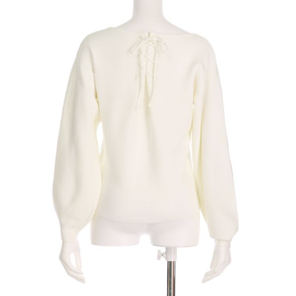 バルーンスリーブニットプルオーバー