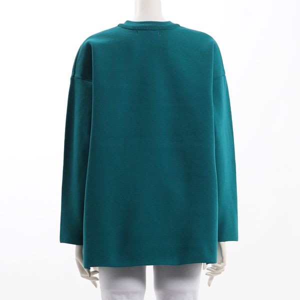 スポンジ肌触りニットプルオーバー