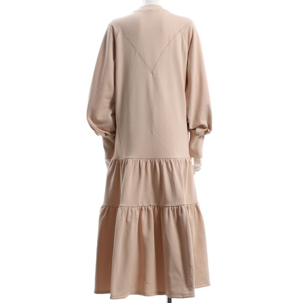 ボリュームスリーブティアードワンピース