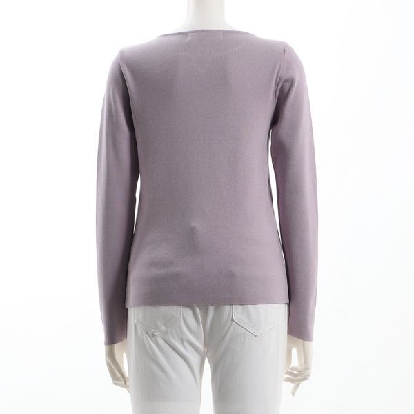 ハートネックオープンフロントニットプルオーバー