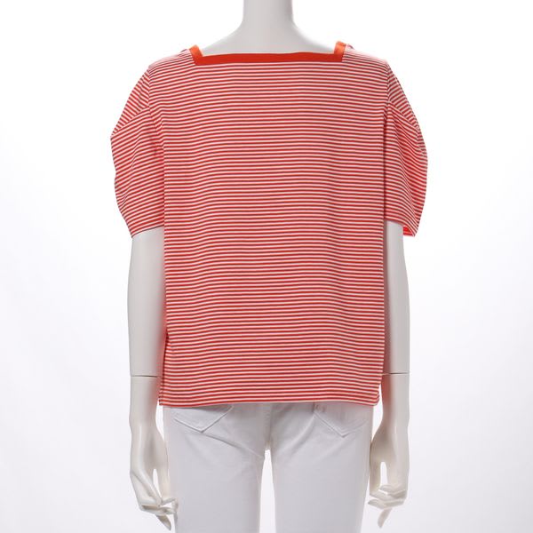 スクエアネックボーダーカットソー