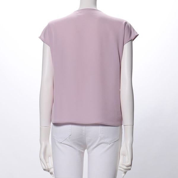 裾タックデザインブラウス