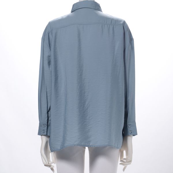 前開きデザインシアーシャツ