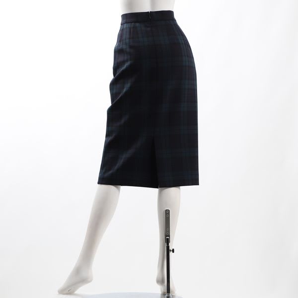 チェック柄タイトスカート