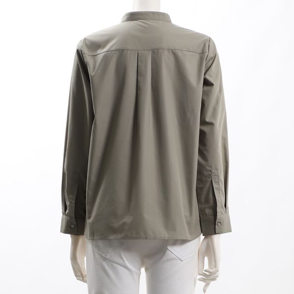 ボウタイネック比翼ブラウス