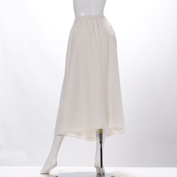 フロントベルト結びギャザースカート