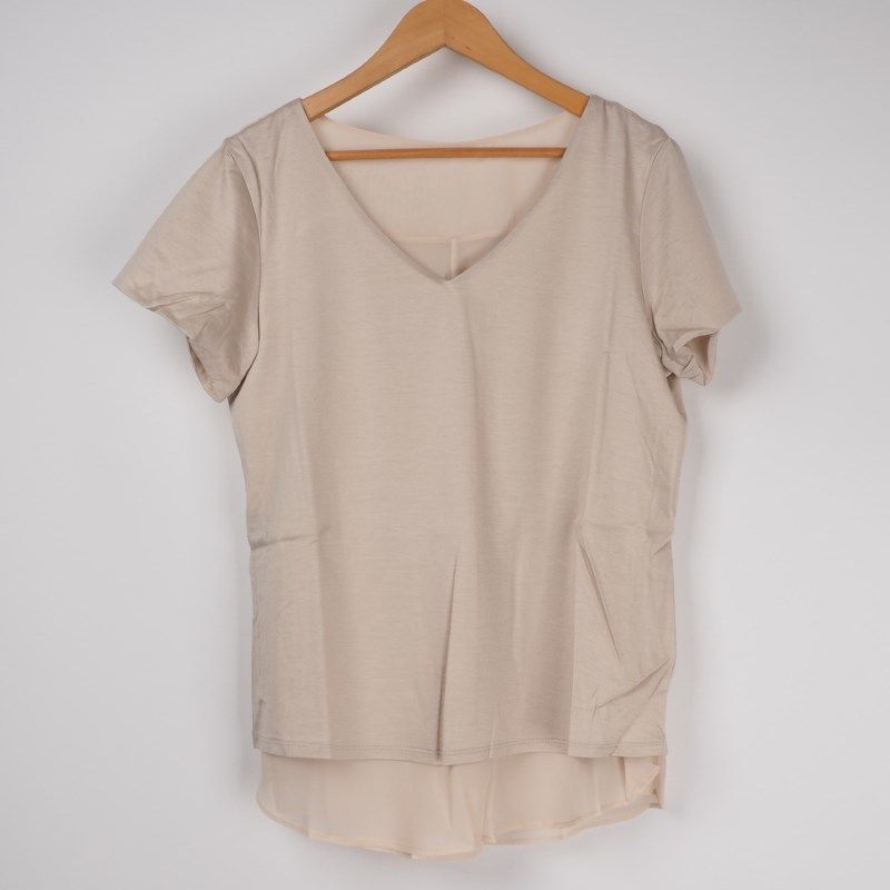 リバーシブルシフォンカットソー