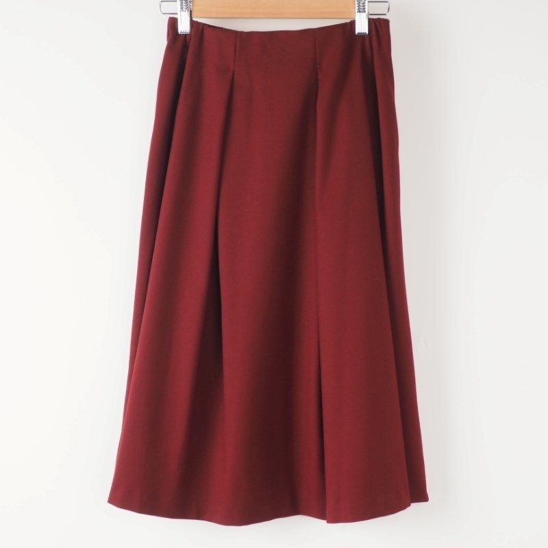 TR起毛ストレッチタック入りフレアスカート