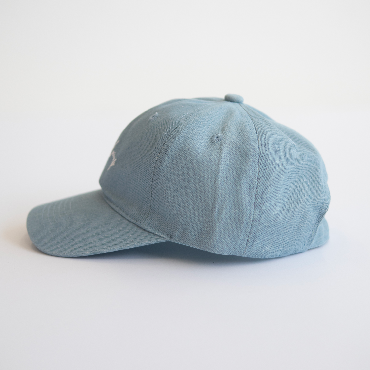 Lettering Denim Cap【ライトブルー】