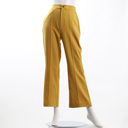 前ピンタックハイウエストパンツ