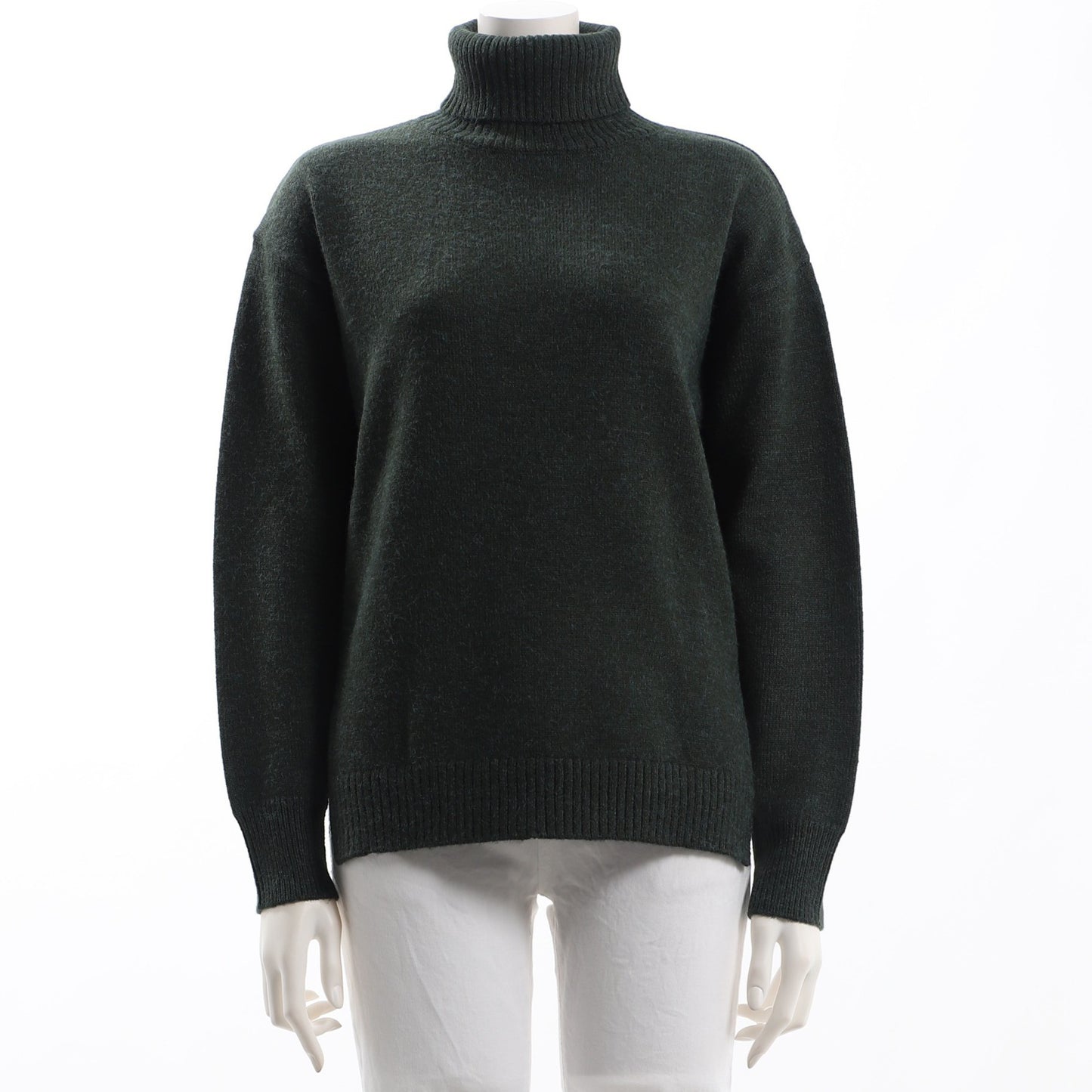 シンプルデザインタートルネックニット