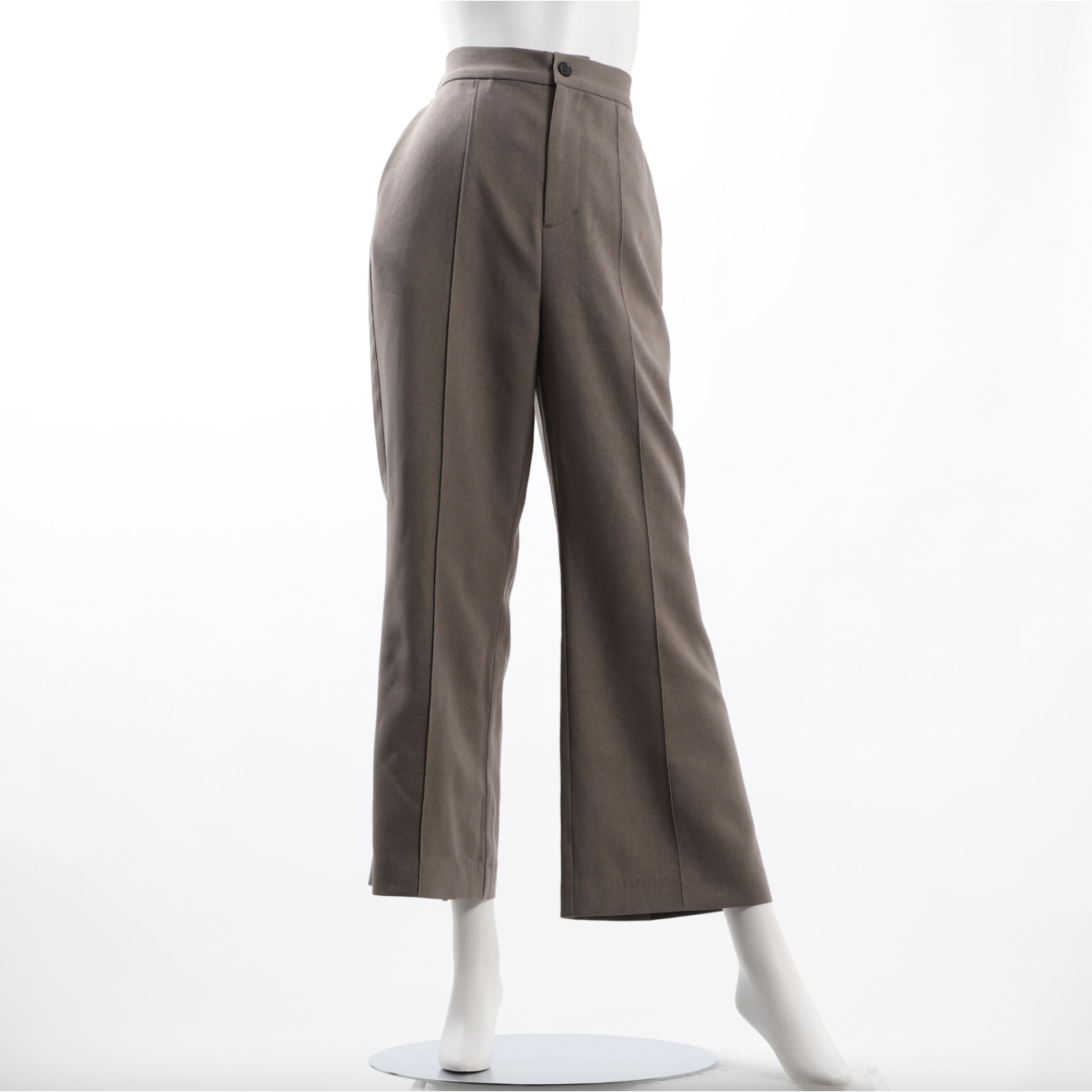 前ピンタックハイウエストパンツ