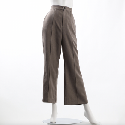 前ピンタックハイウエストパンツ