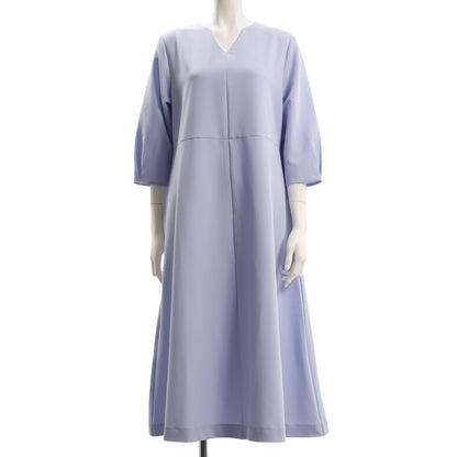 ふんわりお袖オープンフロントネックワンピース