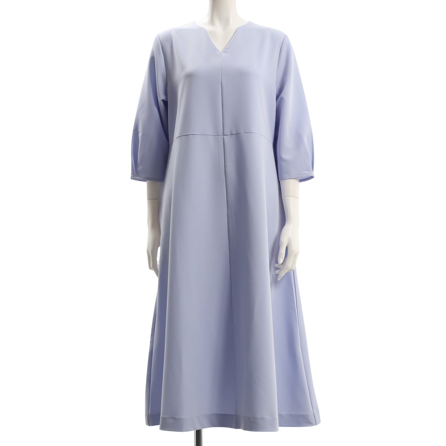 ふんわりお袖オープンフロントネックワンピース