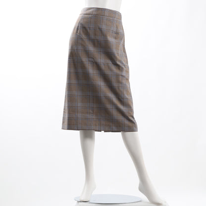 チェック柄セミタイトスカート