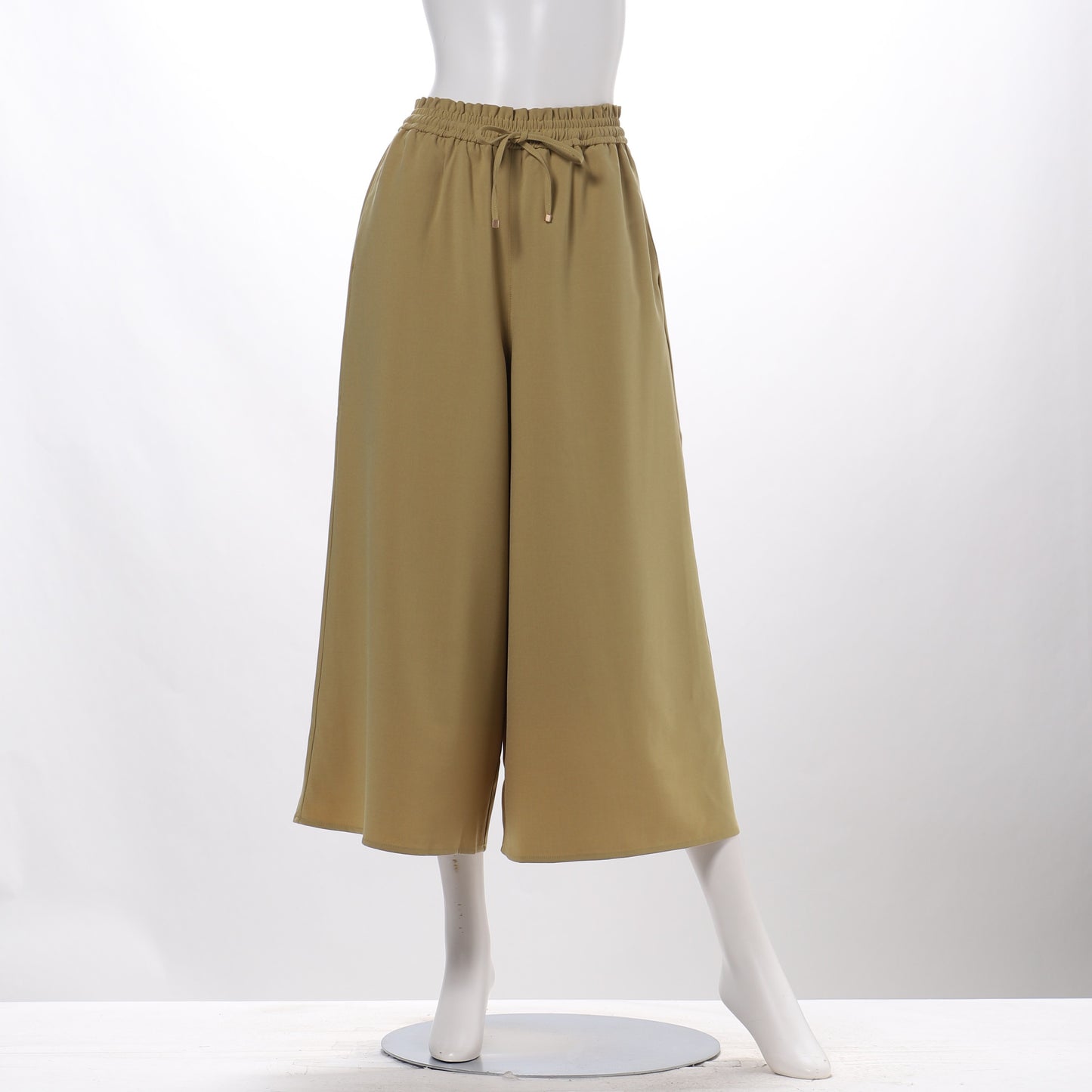共ベルト付きドロストデザインフレアパンツ