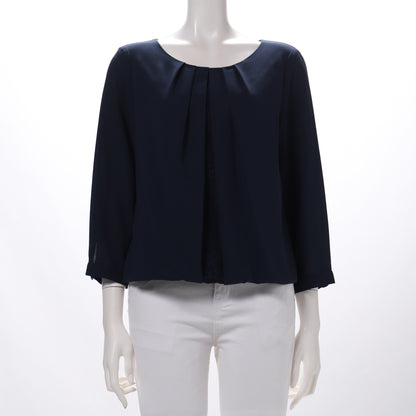 ストレッチシフォンタックデザインブラウス
