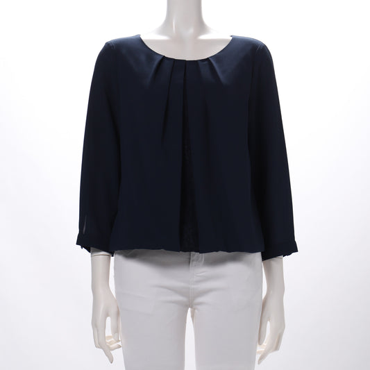 ストレッチシフォンタックデザインブラウス