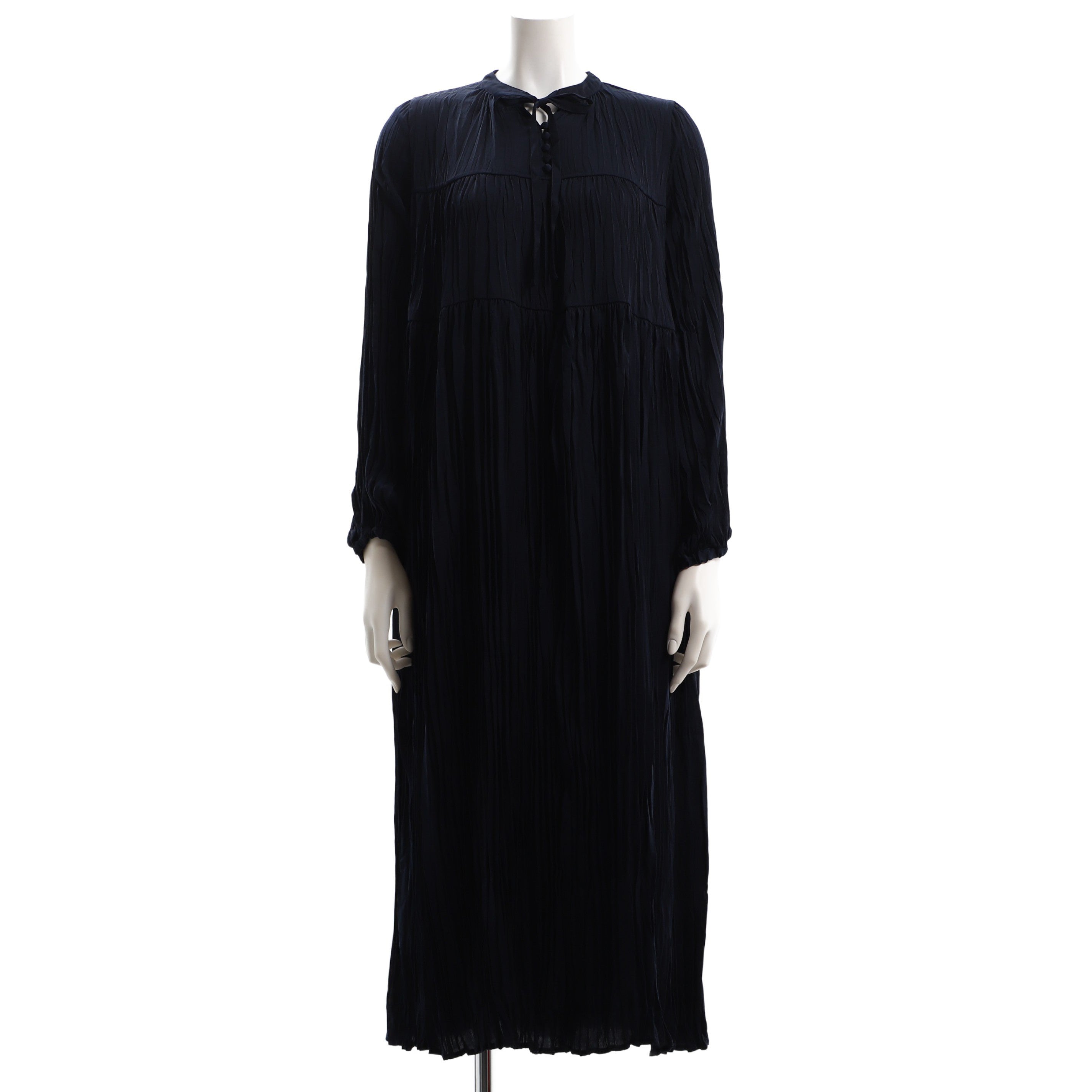 ワッシャープリーツティアードワンピース